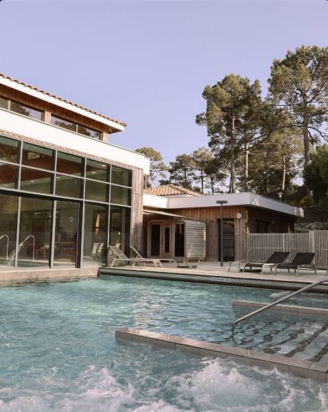 Espace détente du domaine dans un cadre naturel