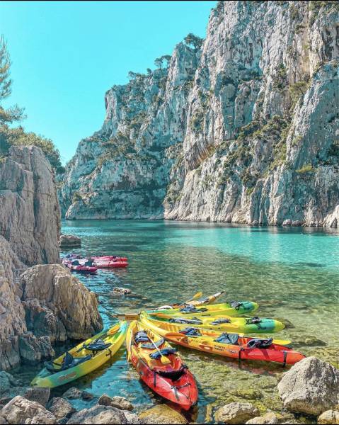 Expérience insolite : kayak dans les calanques